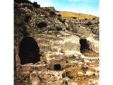 Rock-cut tombs in the `Ophel` area.